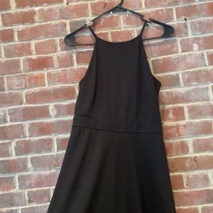 Ann Taylor High Neck Black Dress SP